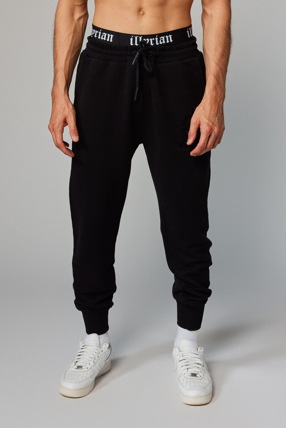 Helmet Patch Joggers - Black