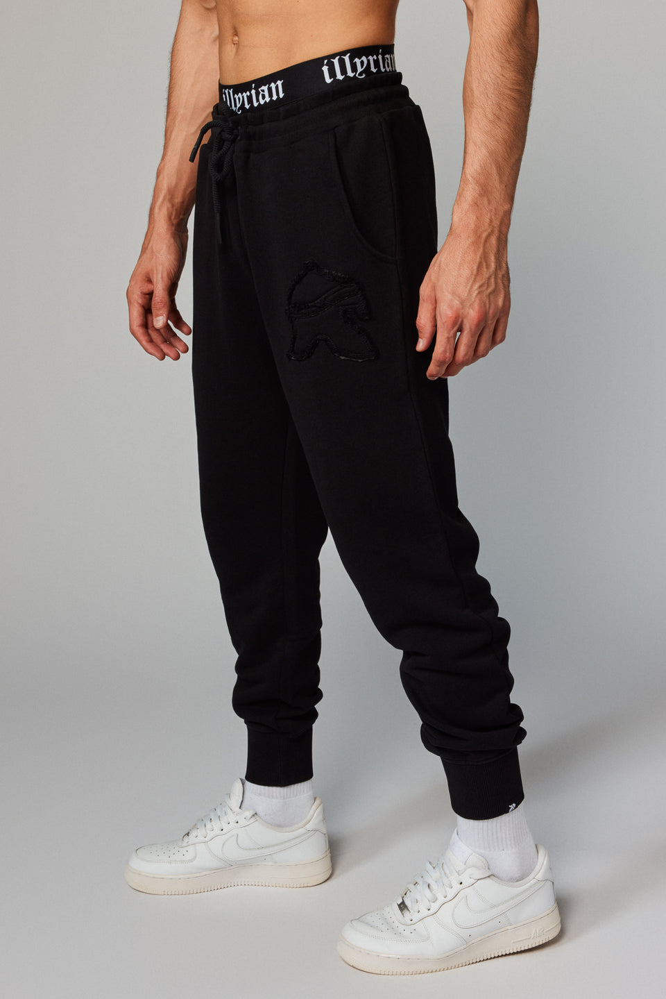 Helmet Patch Joggers - Black