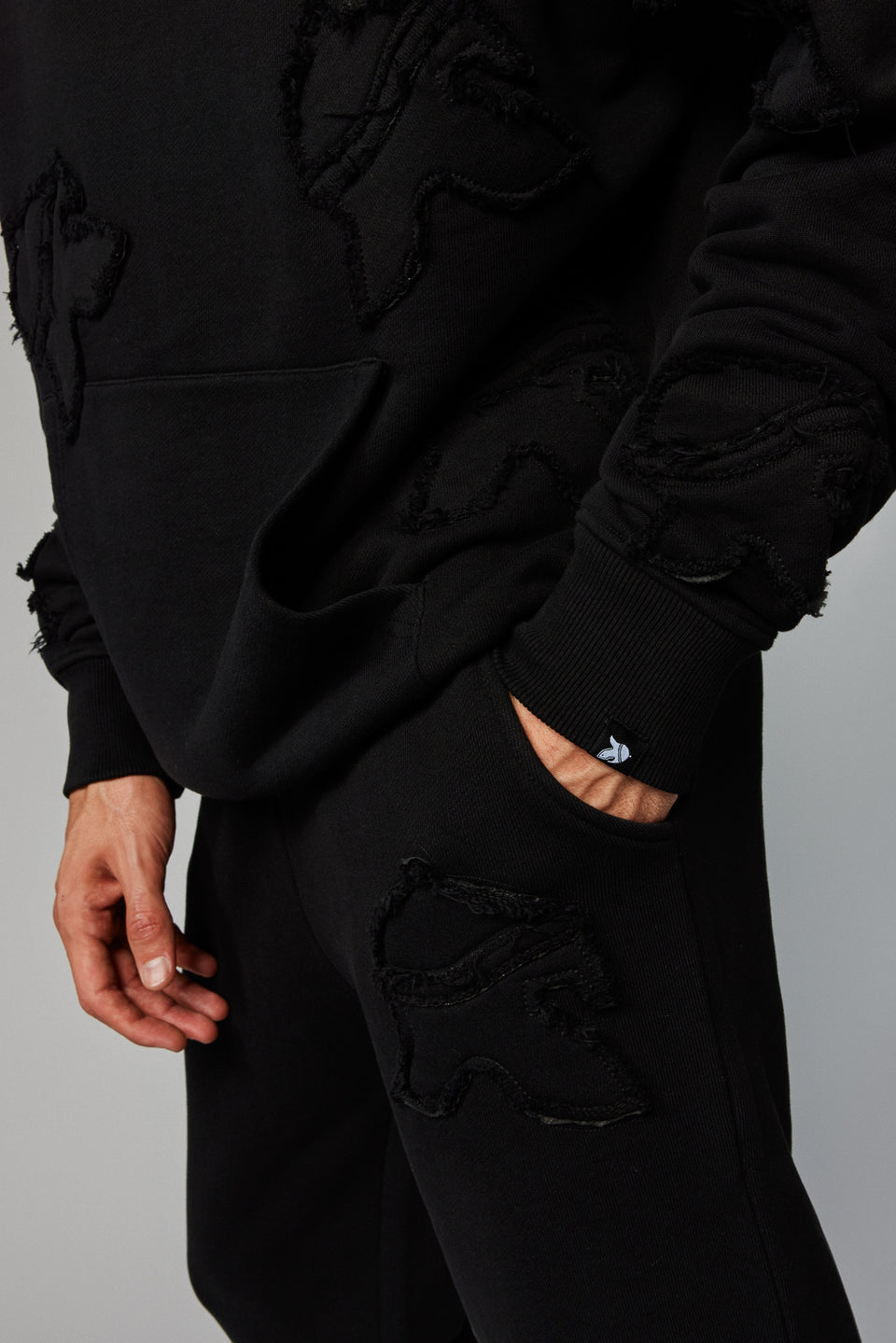 Helmet Patch Joggers - Black