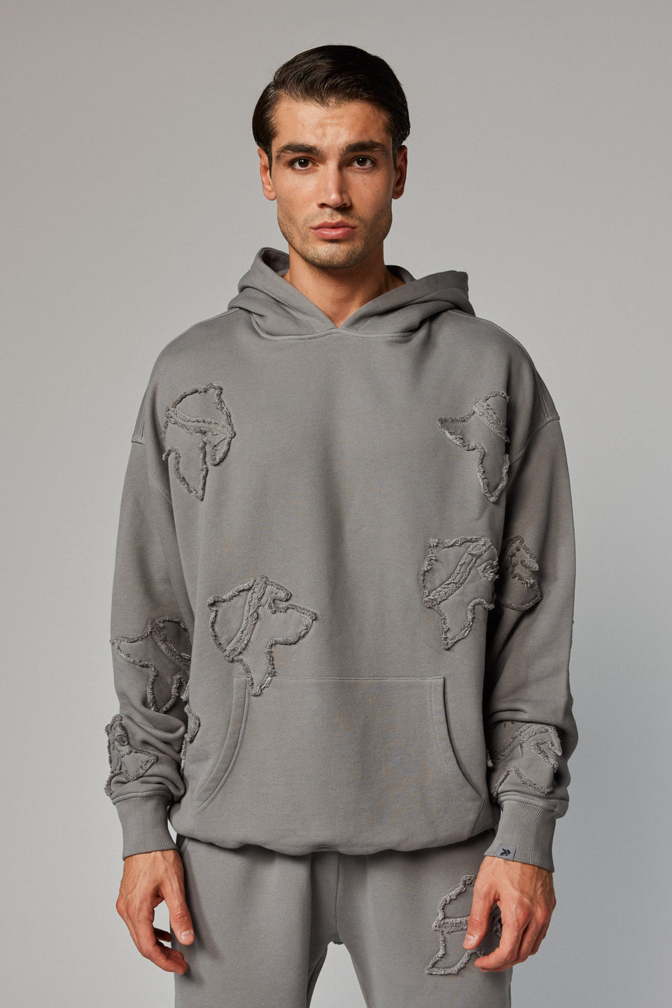 Helmet Patch Hoodie - Grey