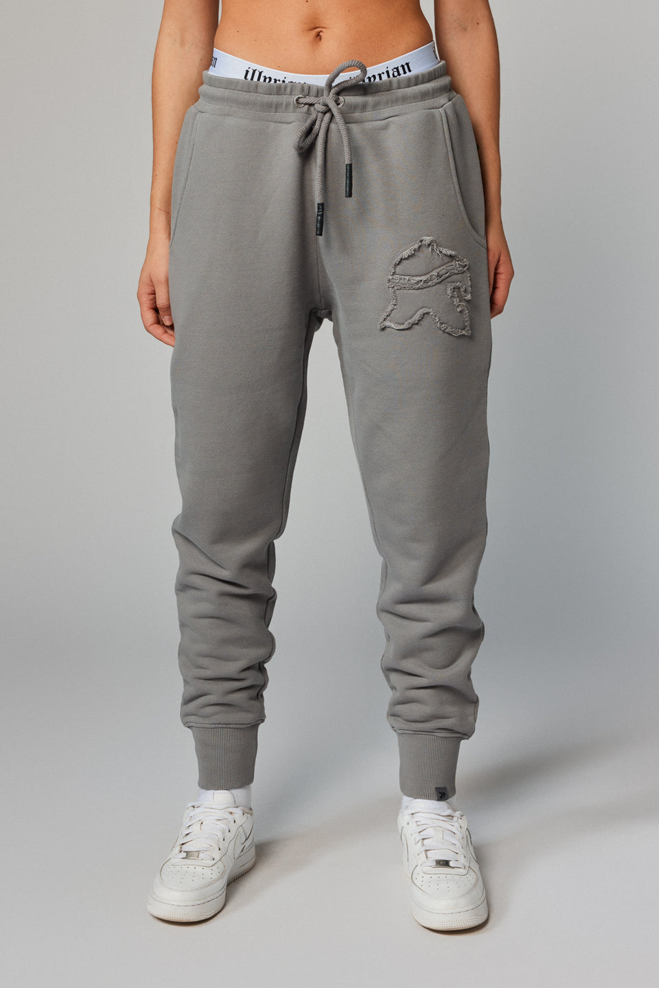 Helmet Patch Joggers - Grey