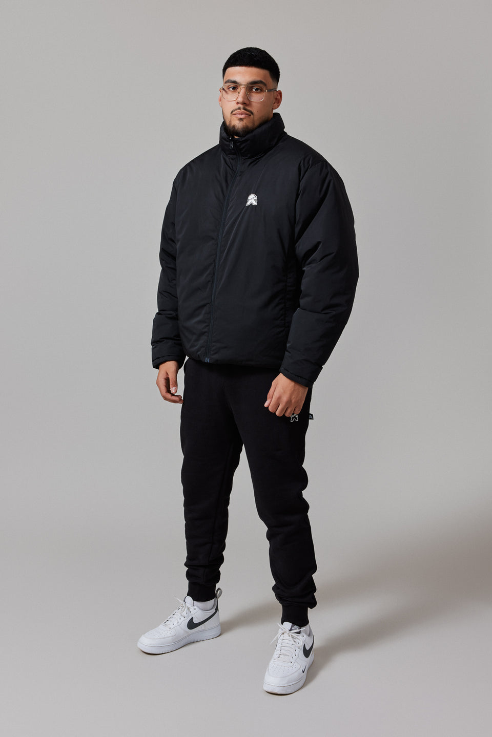 Reversible Puffer Jacket - Black