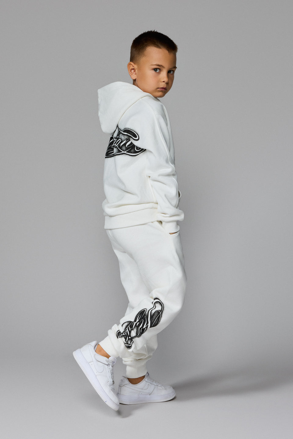 Kids’ Illyrian Ink Hoodie - White