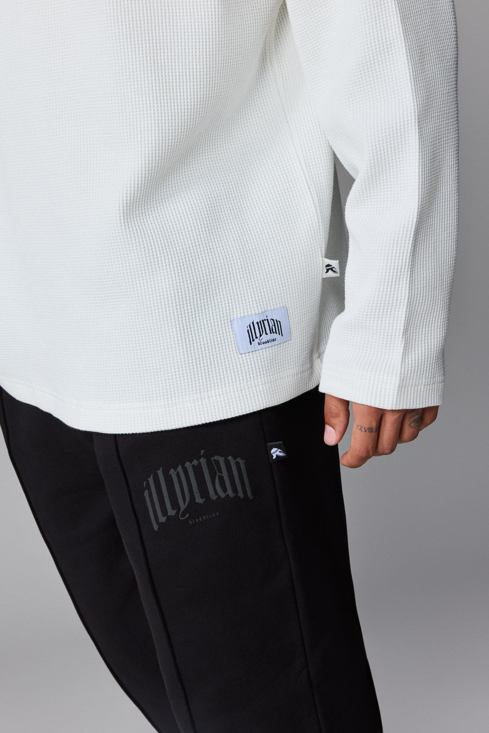Illyrian Waffle Long Sleeve - White