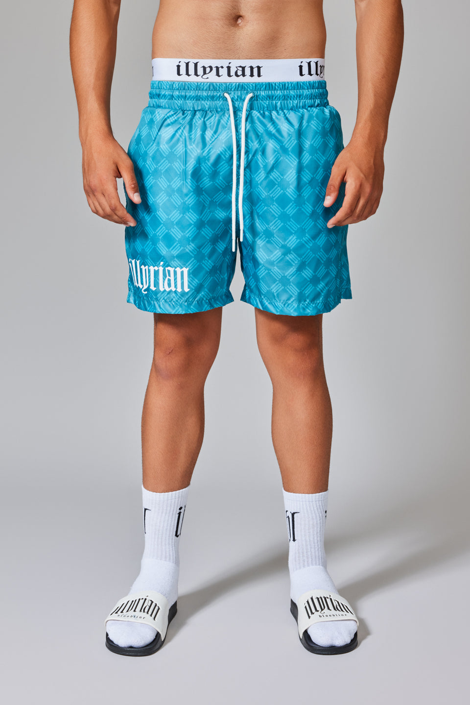 IBL Jacquard Swim Shorts - Petrol