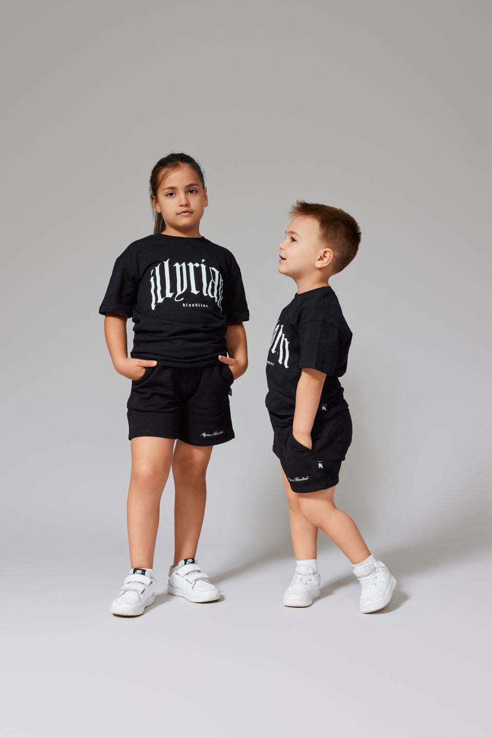 Kids' Illyrian Bloodline Shorts - Black