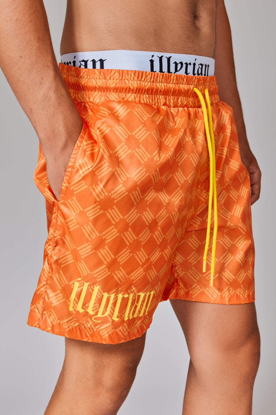 IBL Jacquard Swim Shorts - Orange