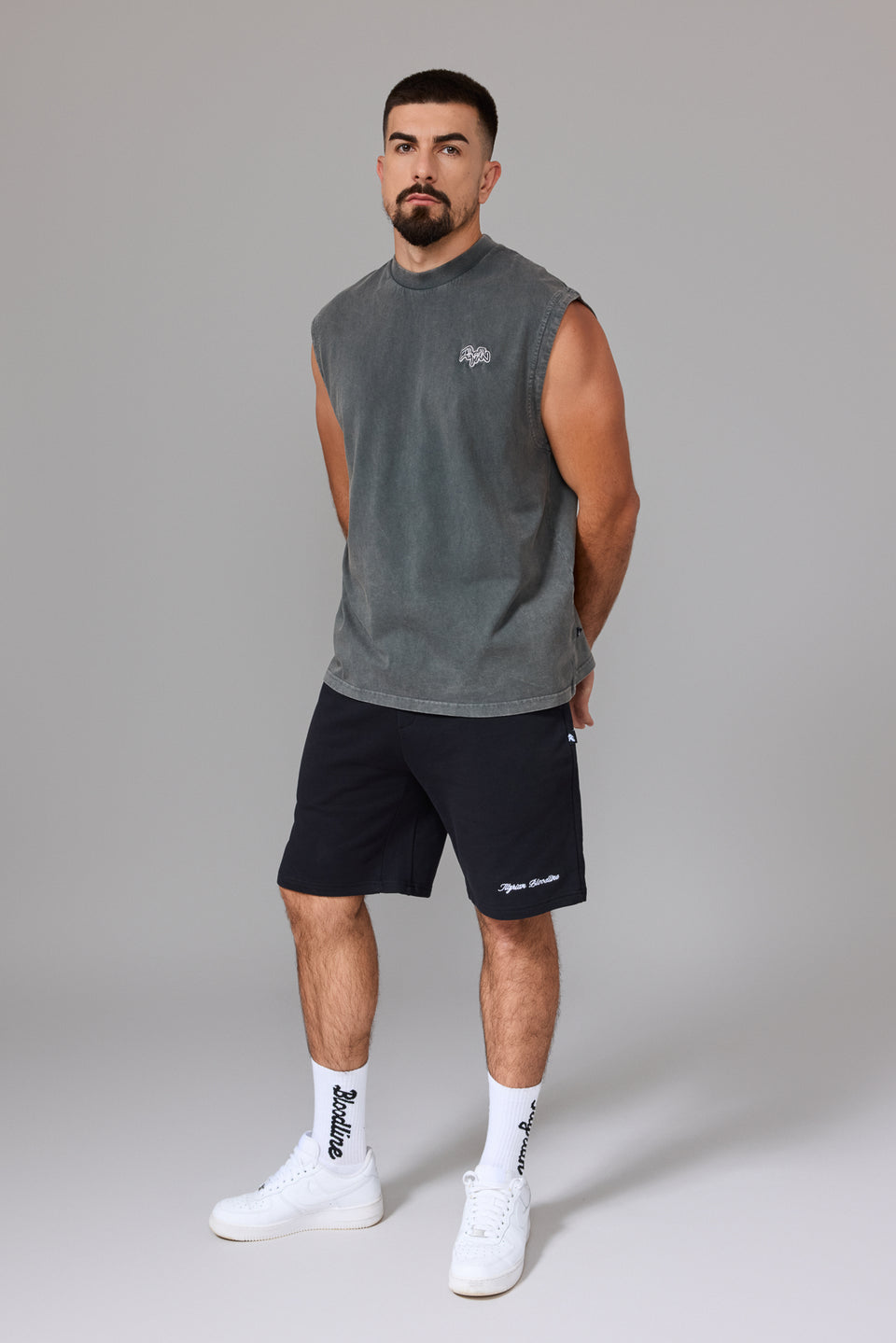 Illyrian TM Tank Top - Washed Grey