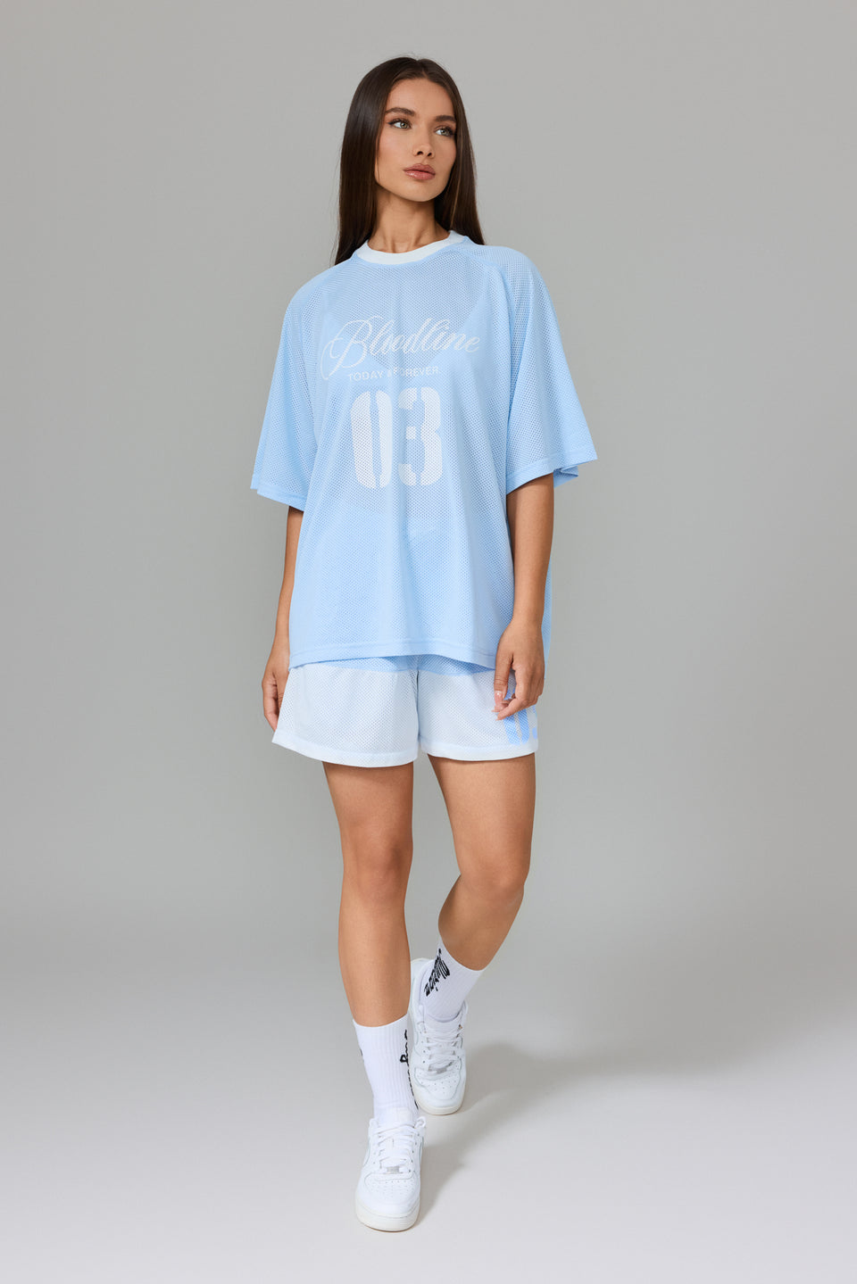 Bloodline Mesh T-shirt - Light Blue