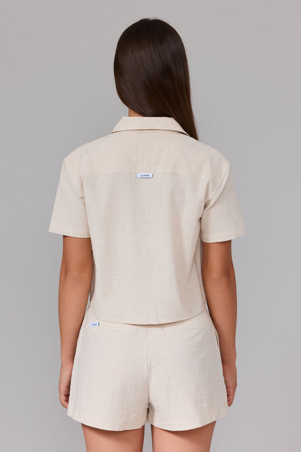 Women's Linen Shirt - Beige