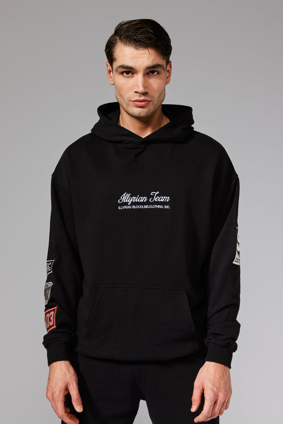 Illyrian SS24 Patch Hoodie - Black