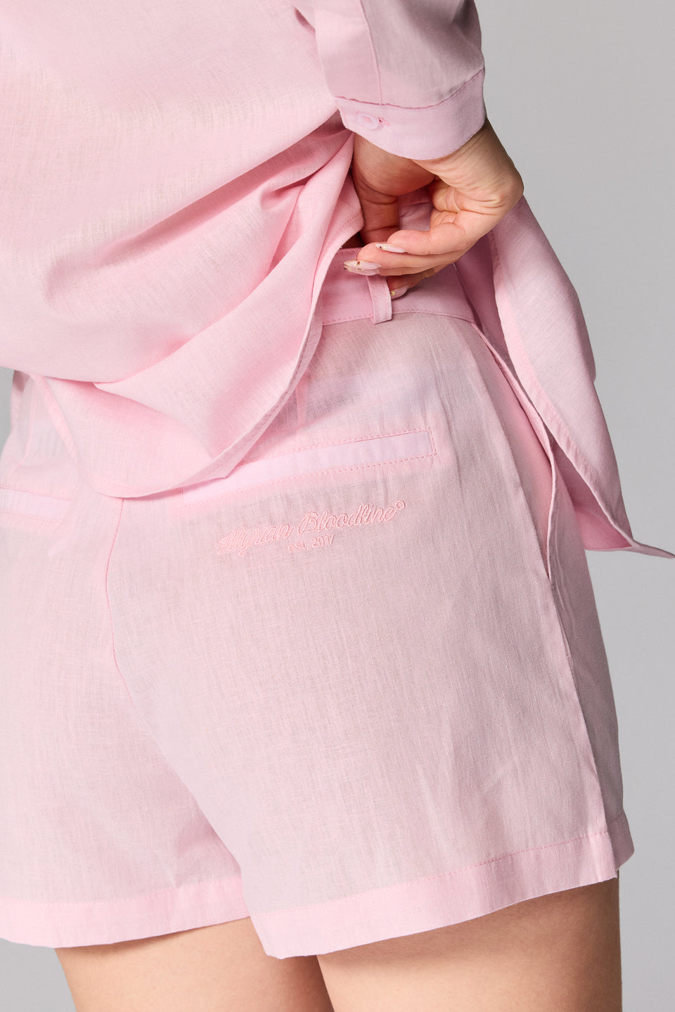 Women's S26 Linen Shorts - Pink