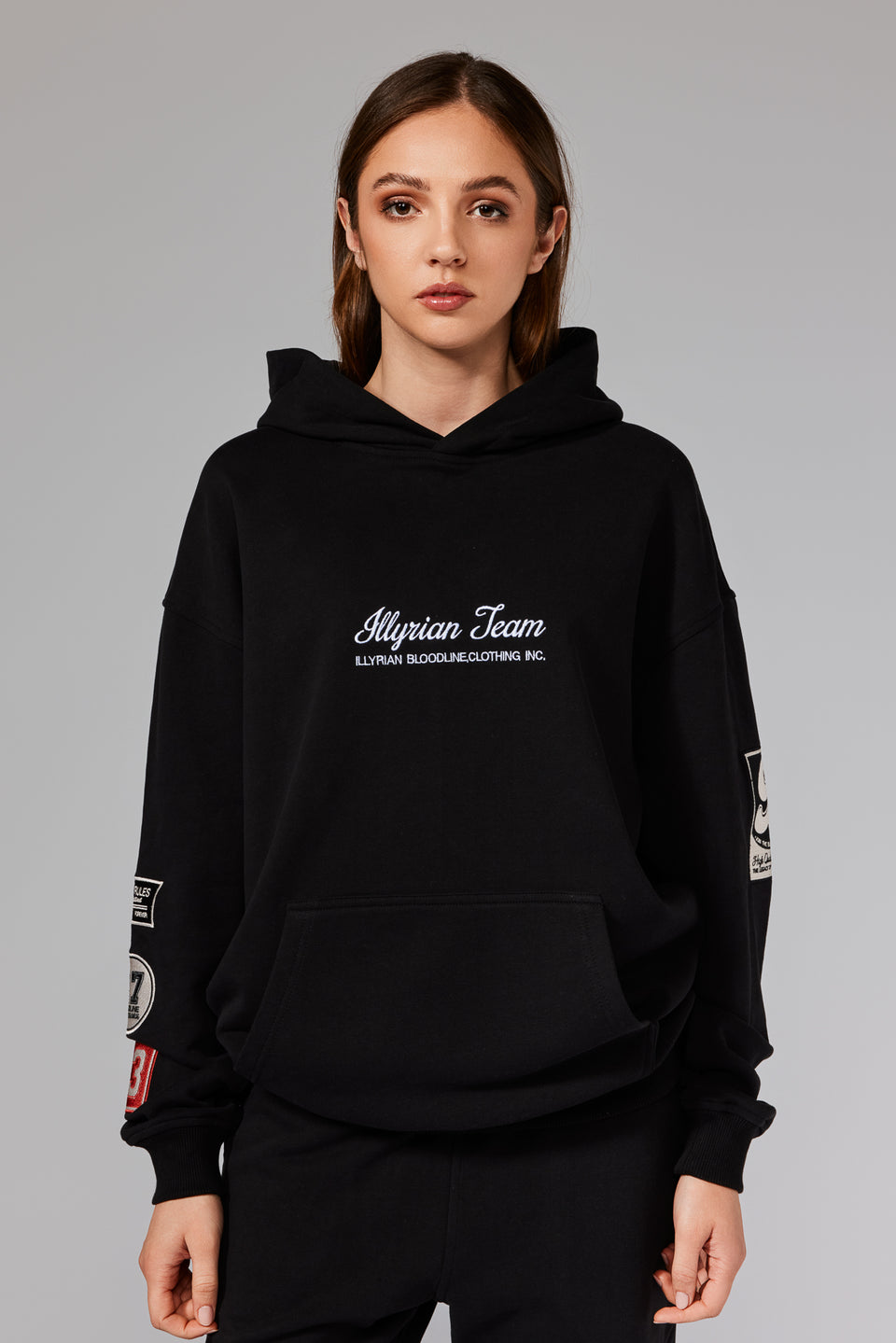 Illyrian SS24 Patch Hoodie - Black