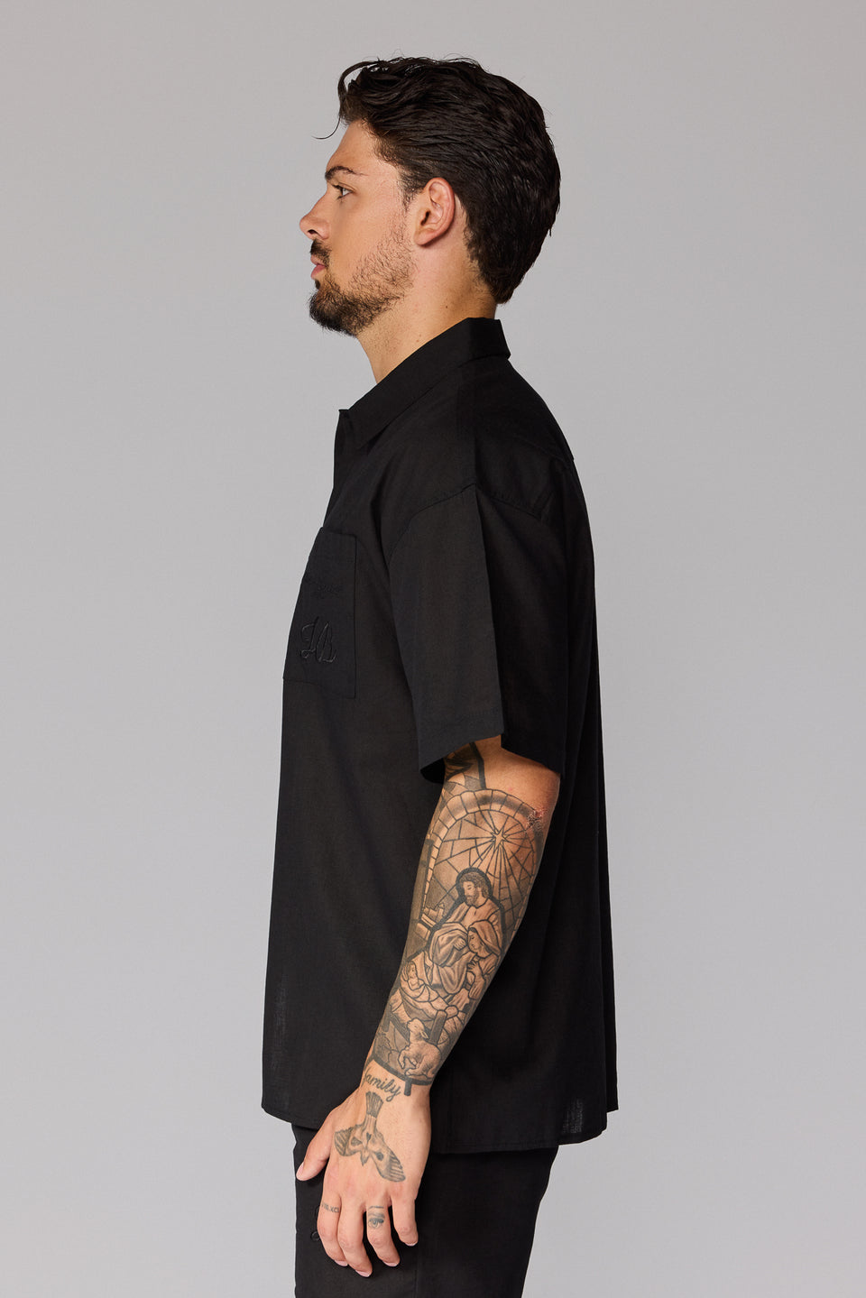 Men’s S26 Linen Shirt - Black