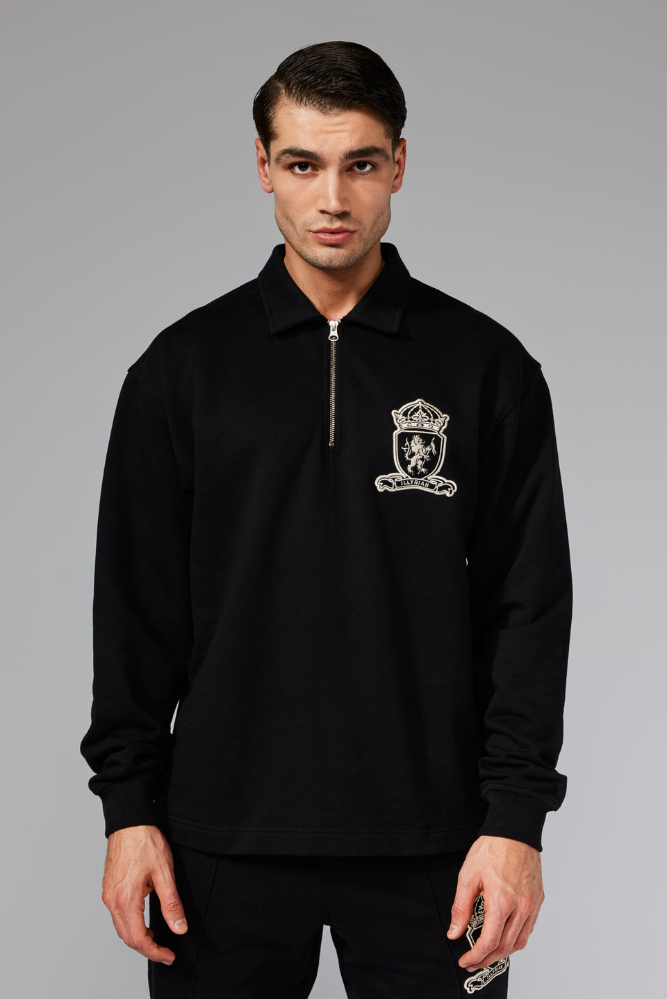 Dardania Half-Zip Sweater - Black