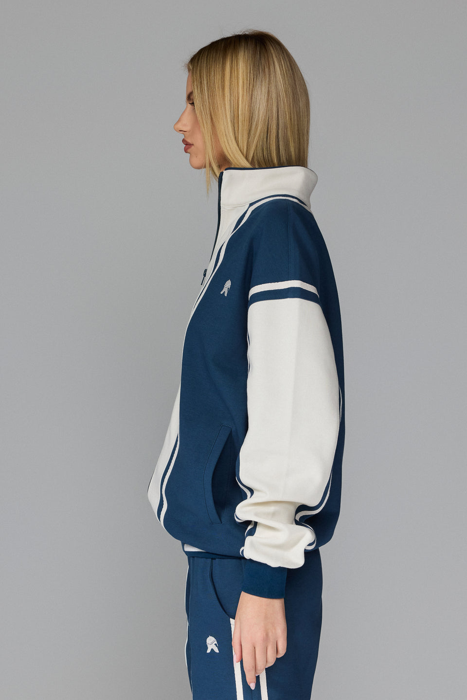 Culture Zipped Jacket - Blue