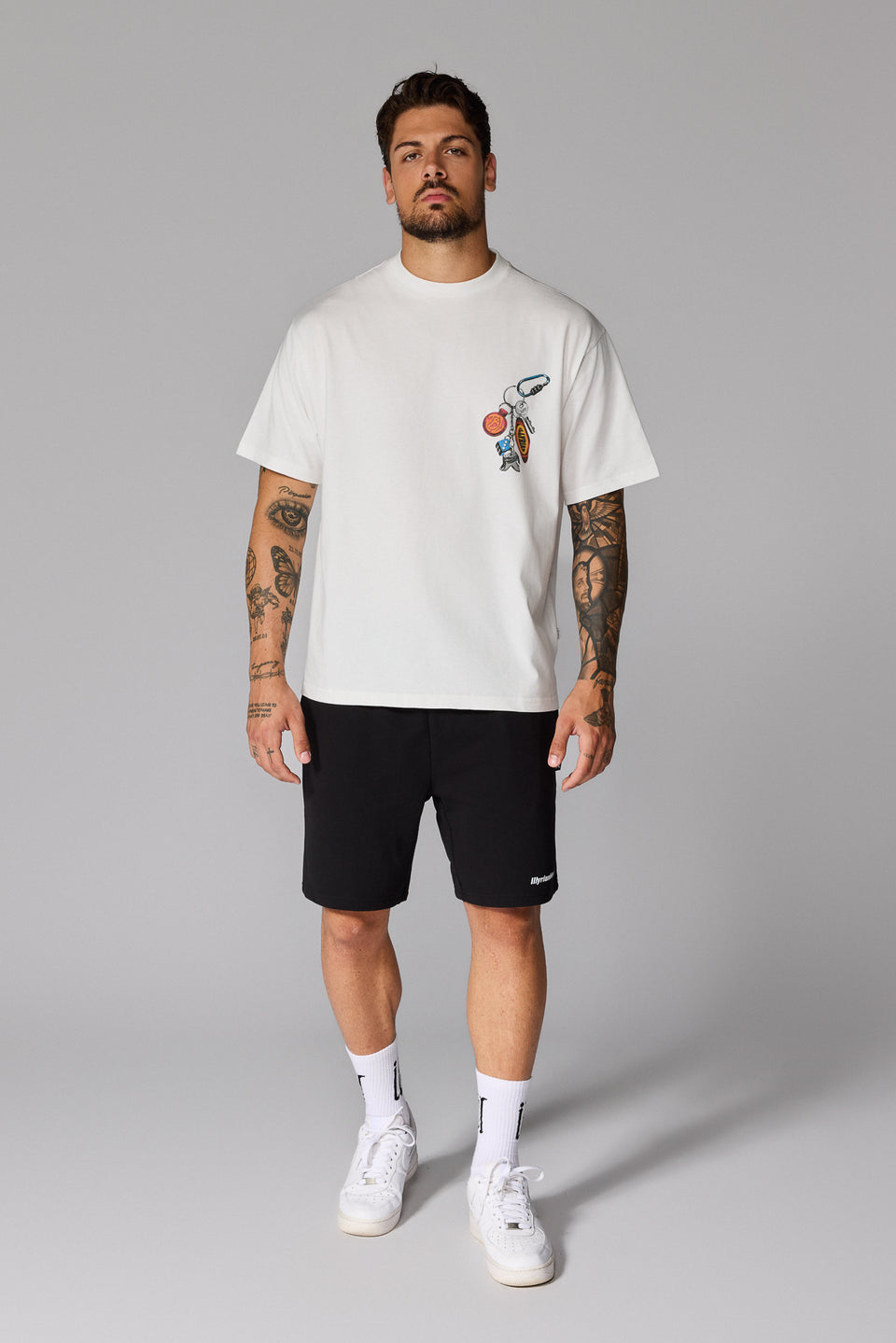 Illyrian Keychain T-shirt Front - White