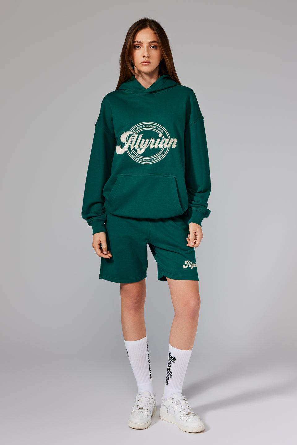 Illyrian Cotton Hoodie - Green