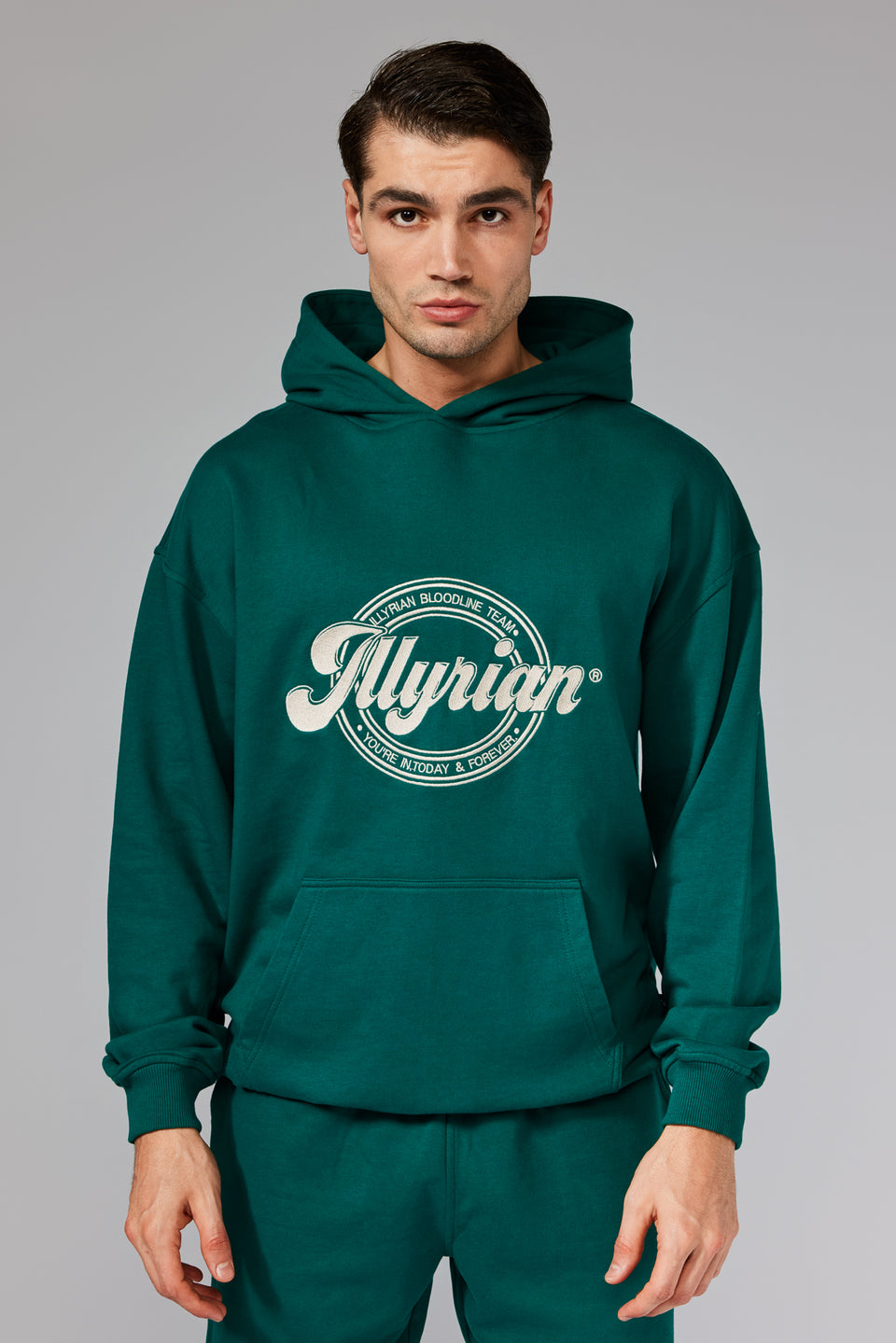 Illyrian Cotton Hoodie - Green