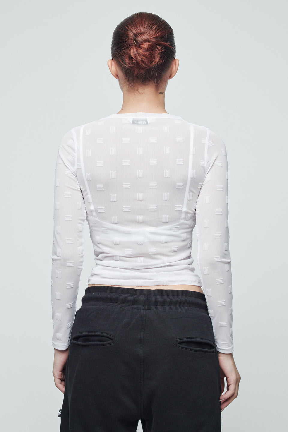 E Bukura Mesh Top - White