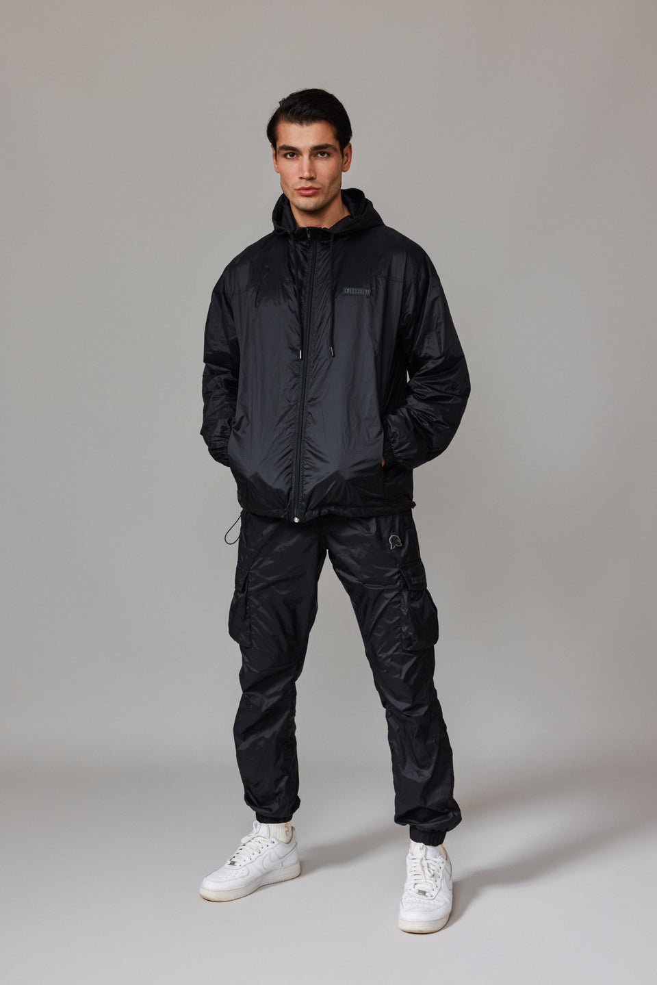 Men Windbreaker Joggers - Black