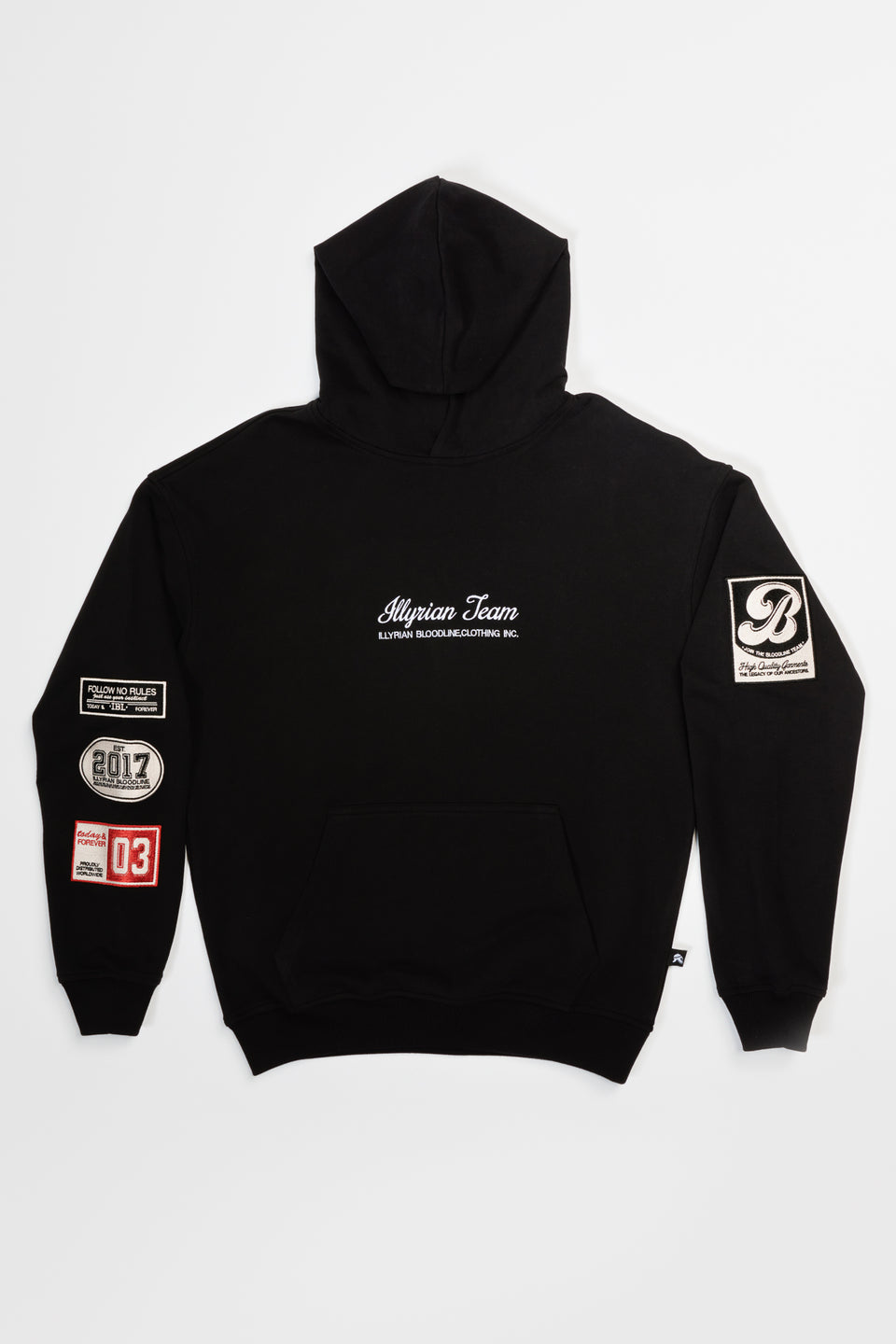 Illyrian SS24 Patch Hoodie - Black