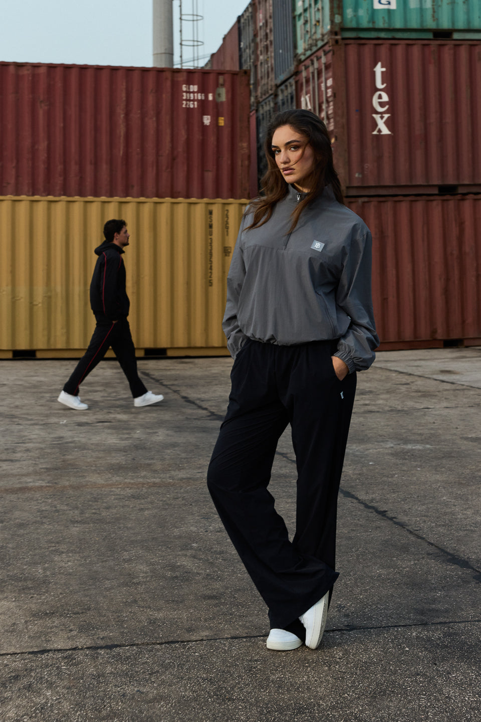 Women's Half Zip Jacket - Grey