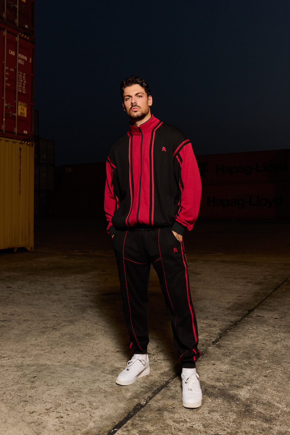 Culture Zipped Jacket - Red