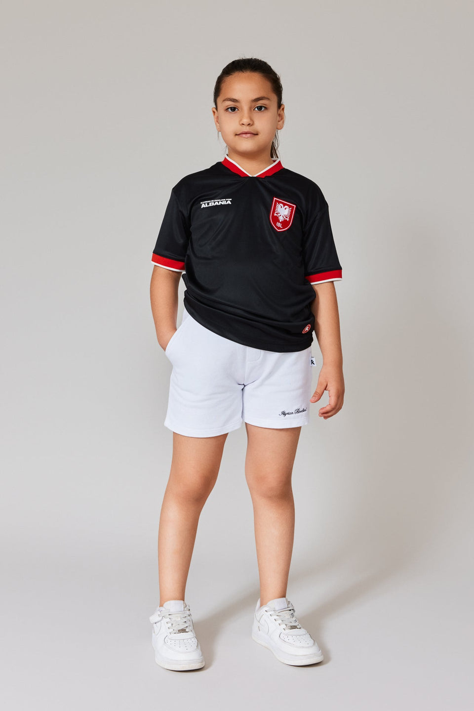Kids' Albania 2024 Jersey - Black
