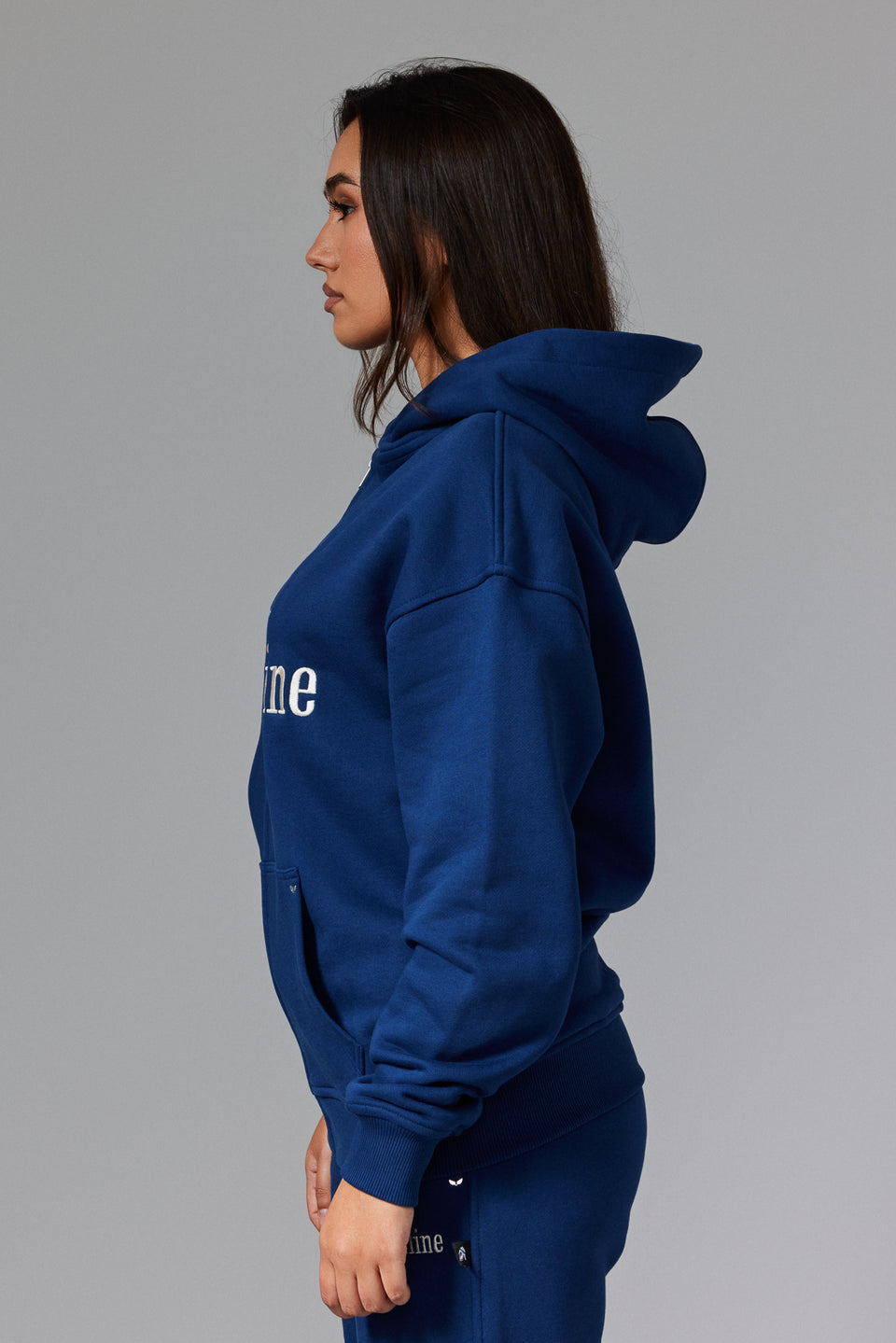 Bloodline Zipped Hoodie - Navy Blue