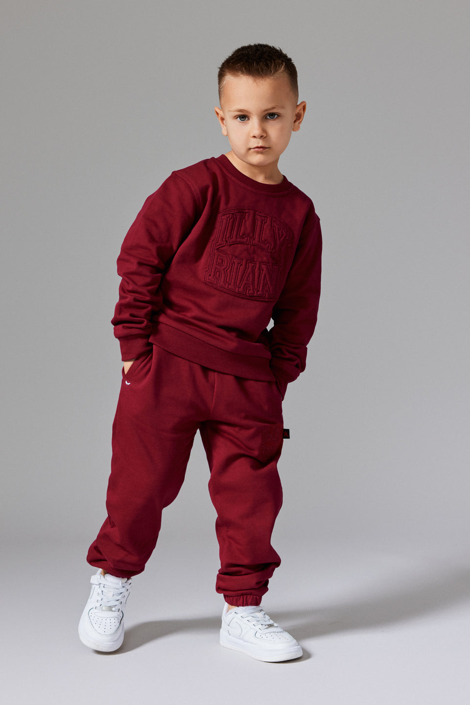 Illyrian Kids Joggers - Burgundy