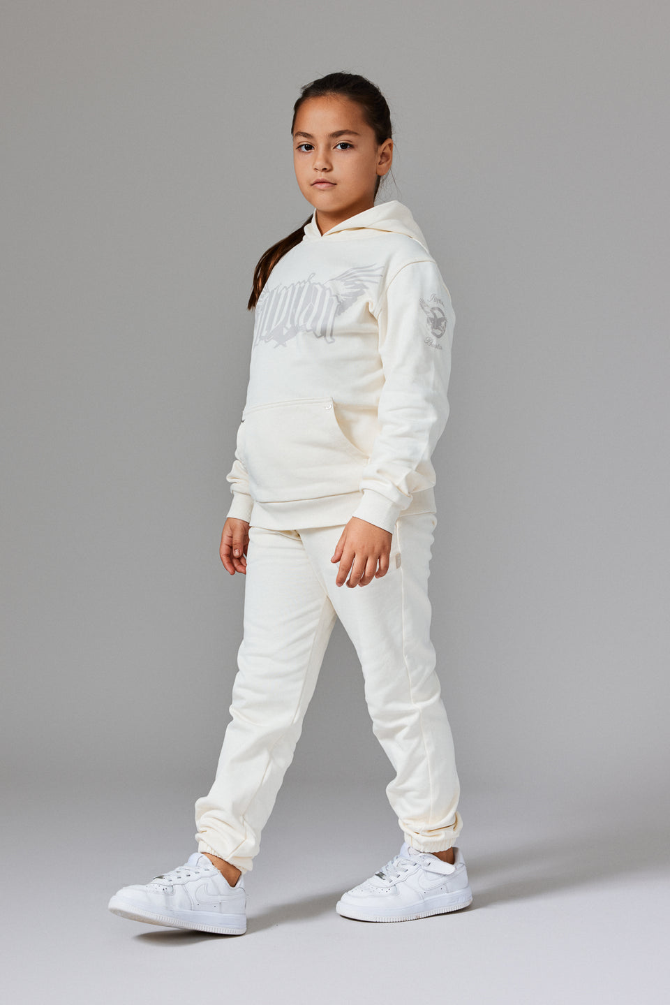 Illyrian Wings Kids Hoodie - White