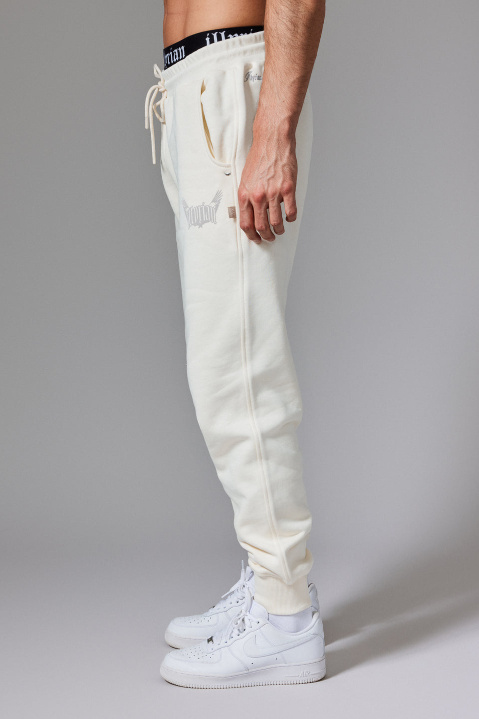 Illyrian Wings Joggers - White