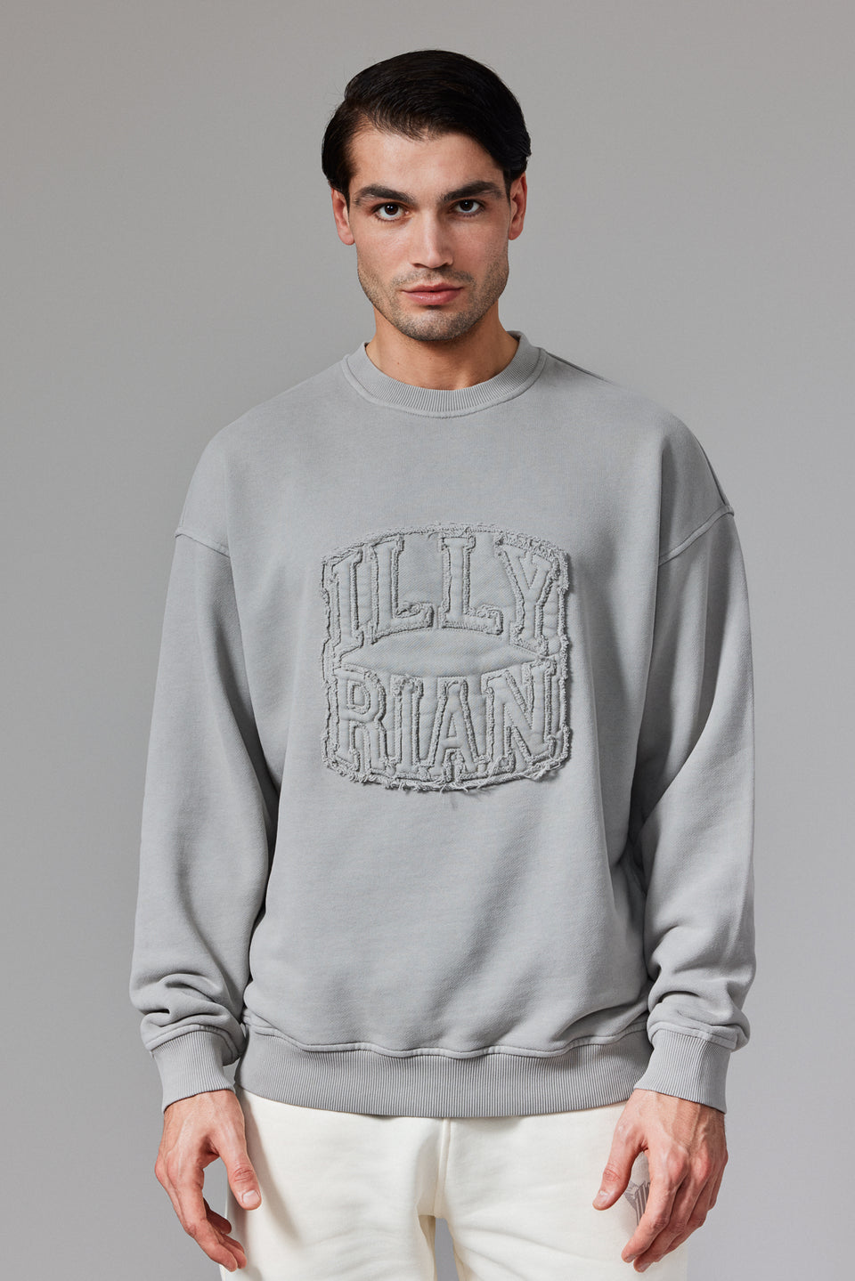 Illyrian Patch Sweater - Grey