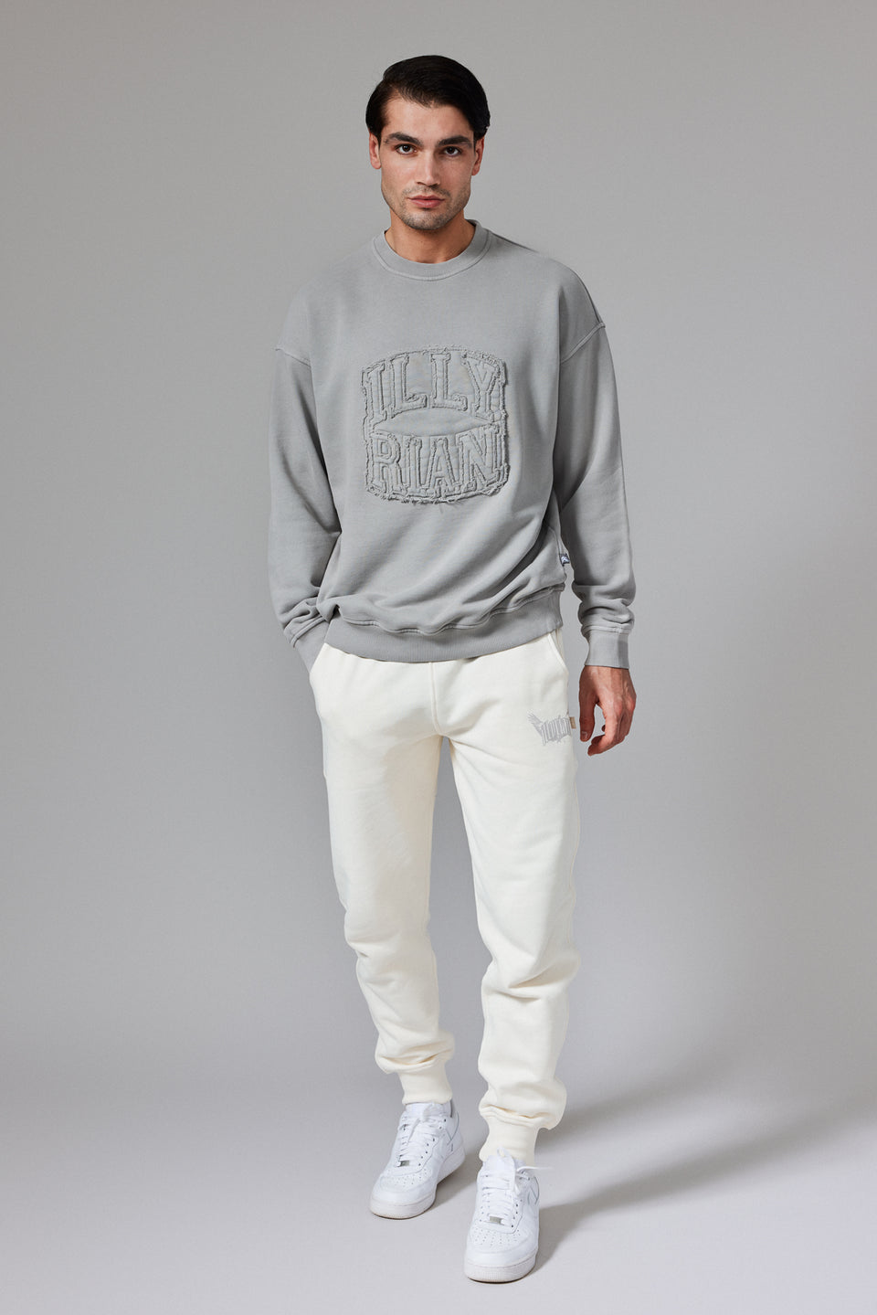 Illyrian Patch Sweater - Grey