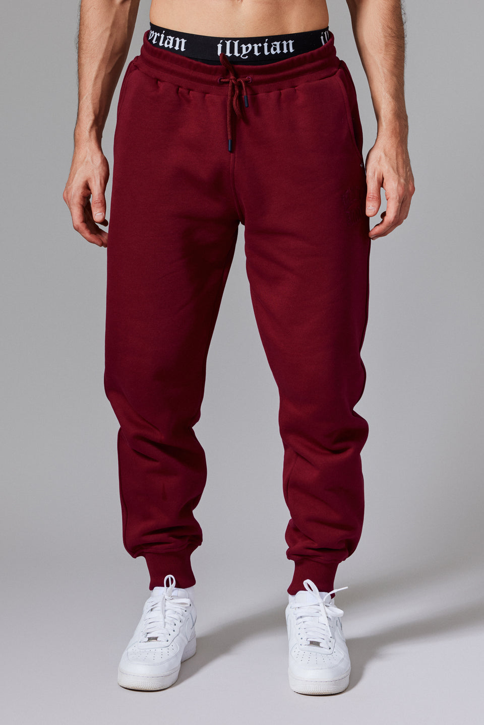 Illyrian Cotton Joggers - Burgundy