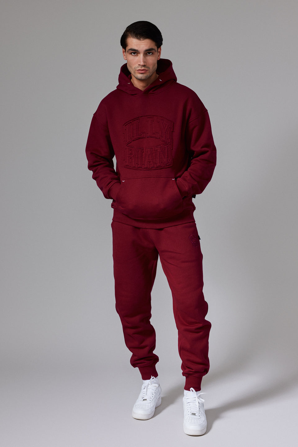 Illyrian Patch Hoodie - Burgundy