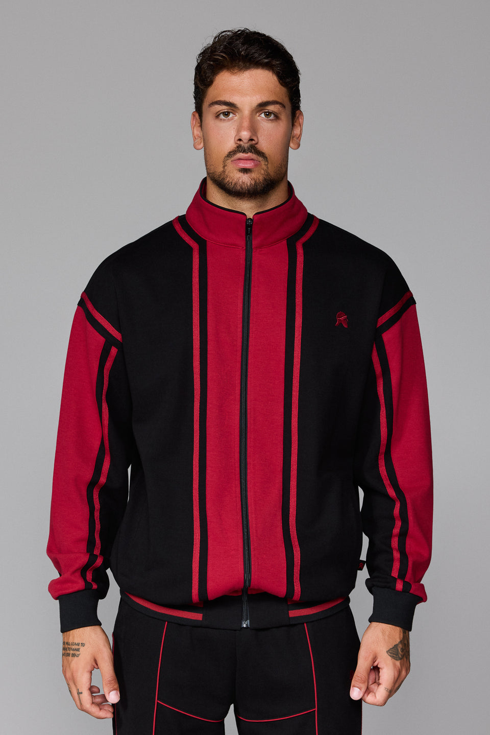 Culture Zipped Jacket - Red