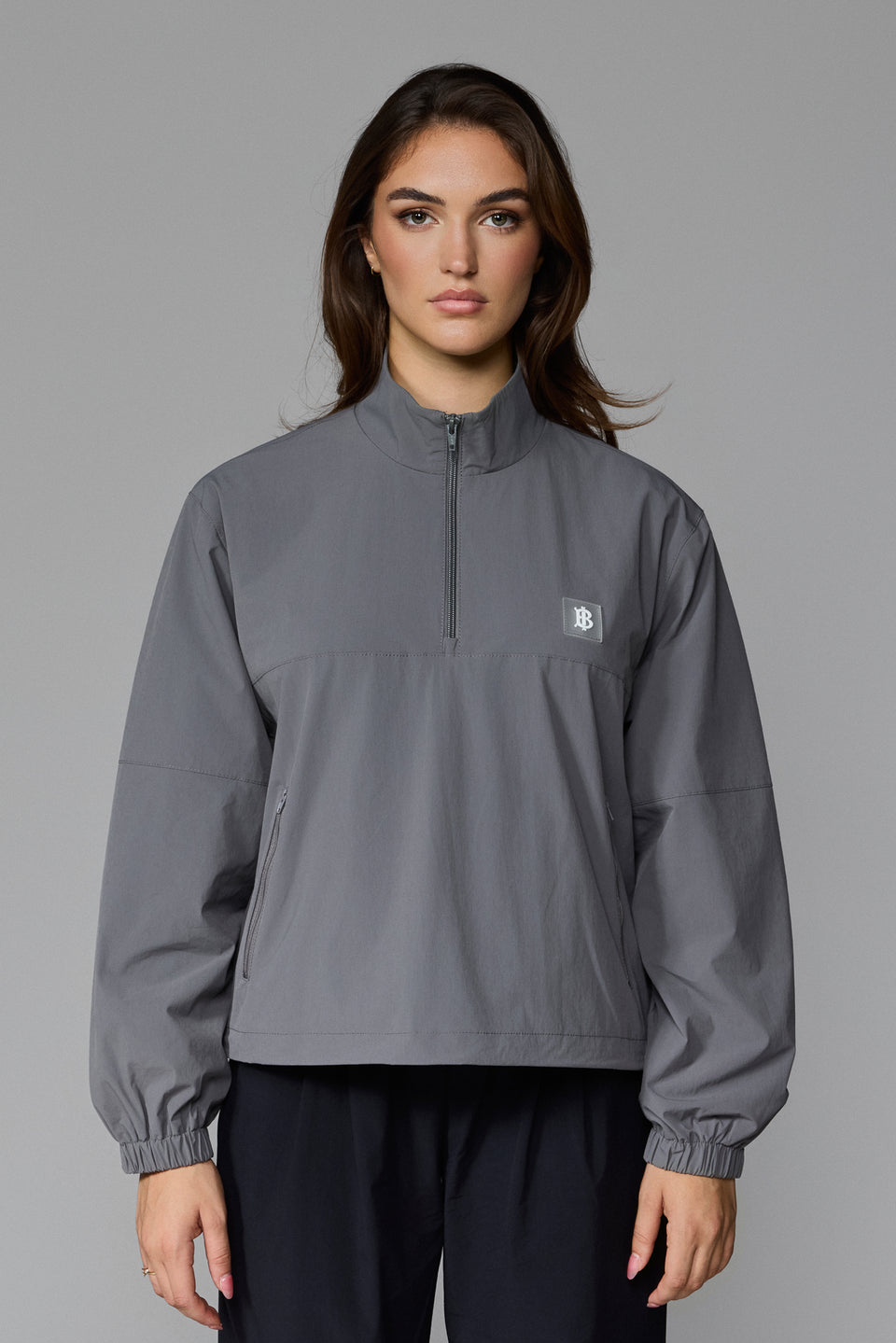 Women's Half Zip Jacket - Grey