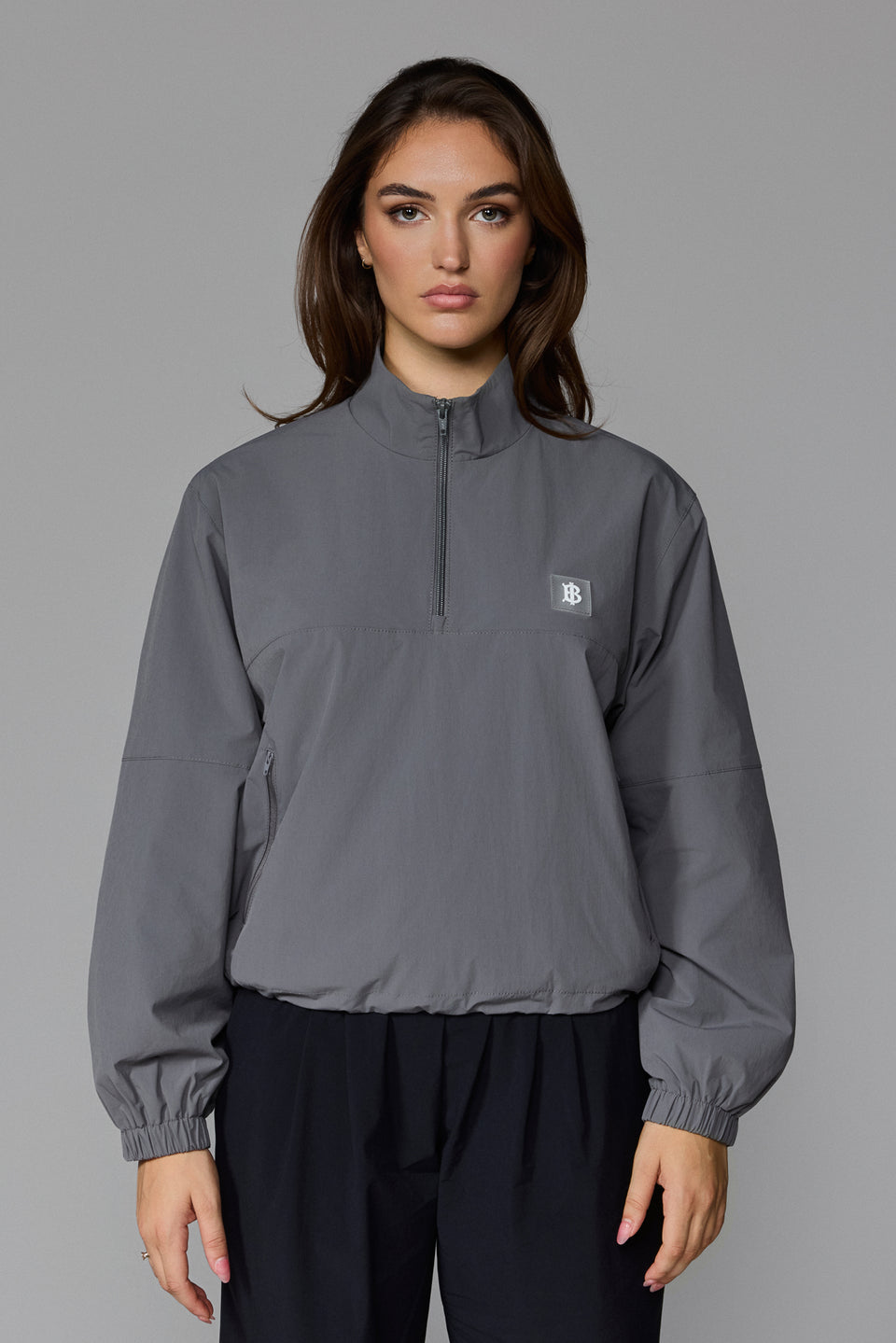 Women's Half Zip Jacket - Grey