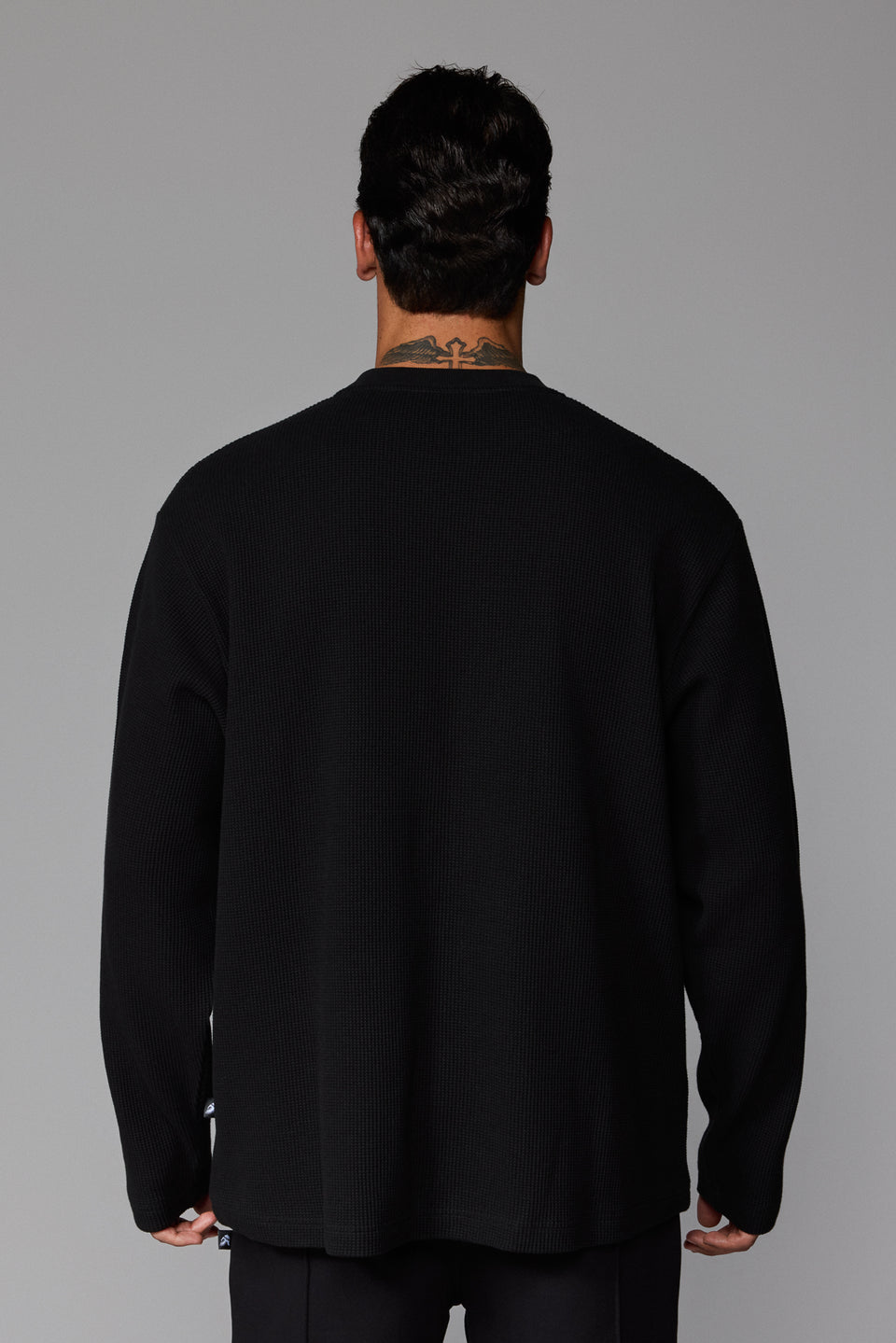 Illyrian Waffle Long Sleeve - Black