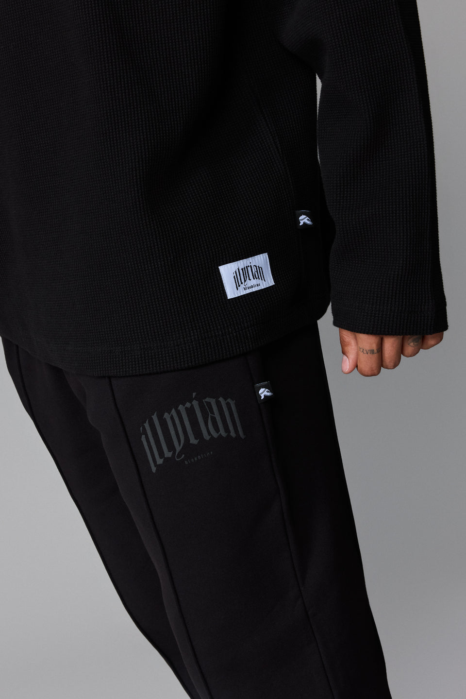 Illyrian Waffle Long Sleeve - Black