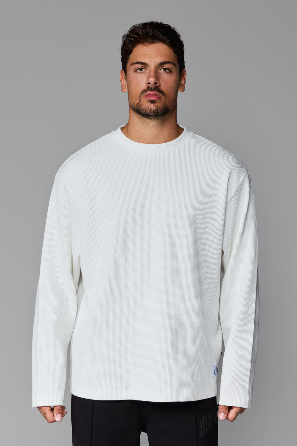 Illyrian Waffle Long Sleeve - White