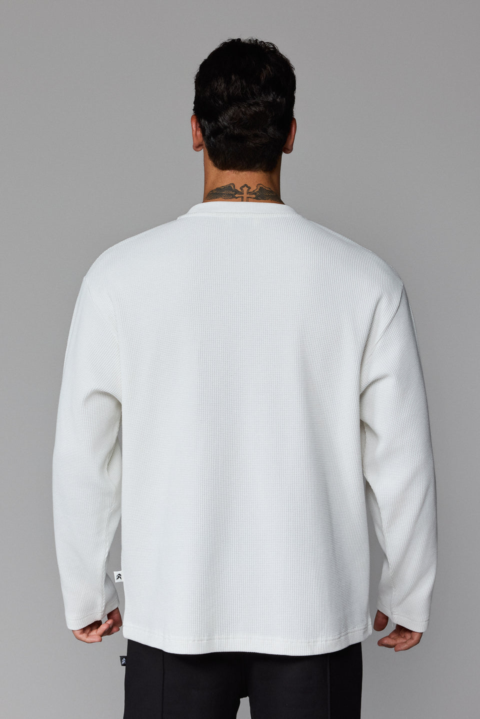 Illyrian Waffle Long Sleeve - White