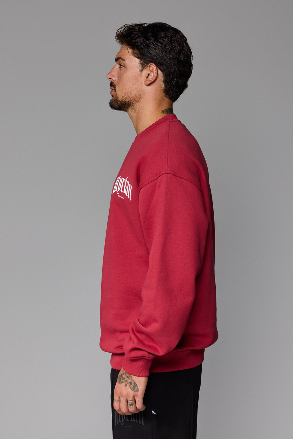 Illyrian Chest Logo Sweater - Red