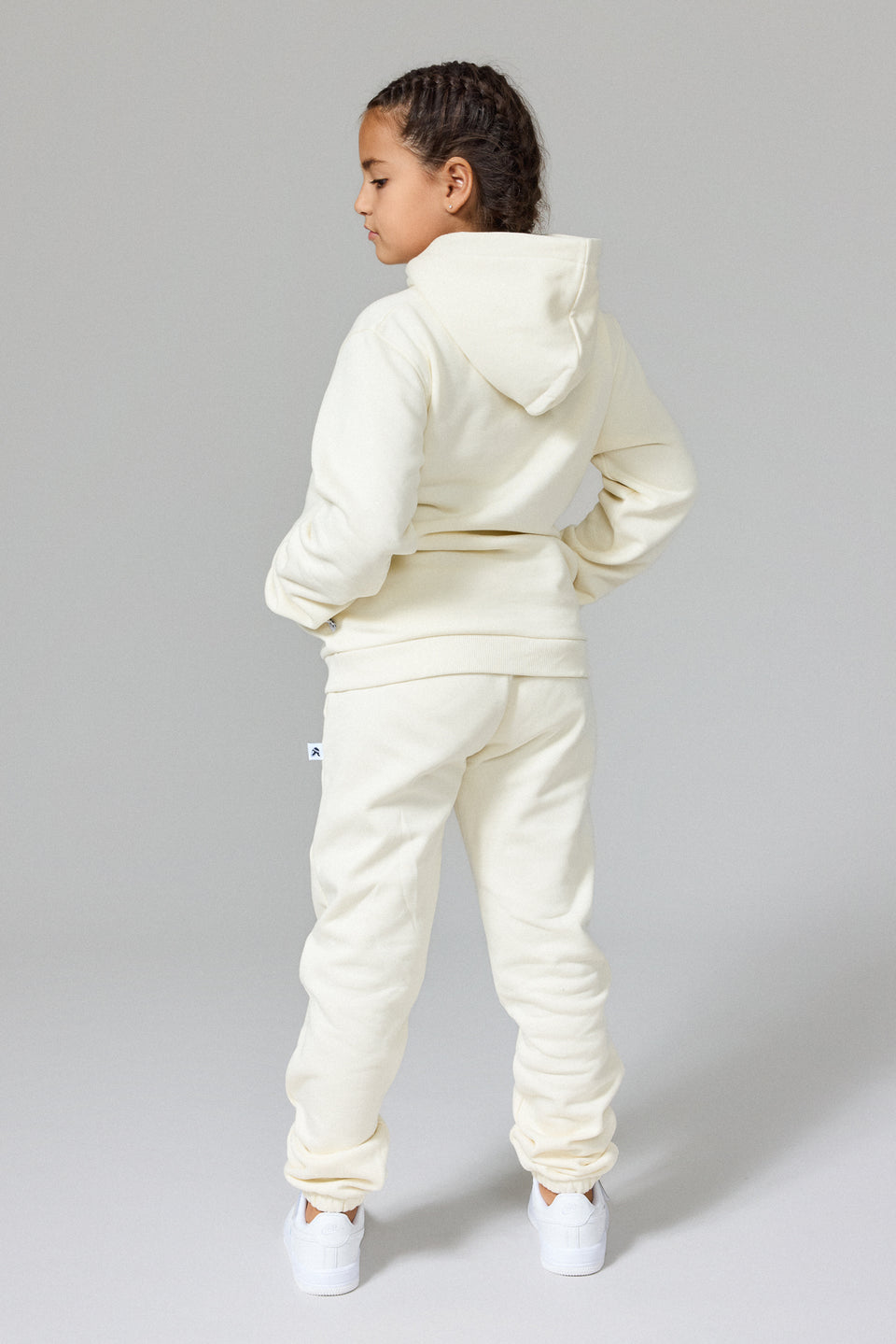 Kids 3D Helmet Joggers - White