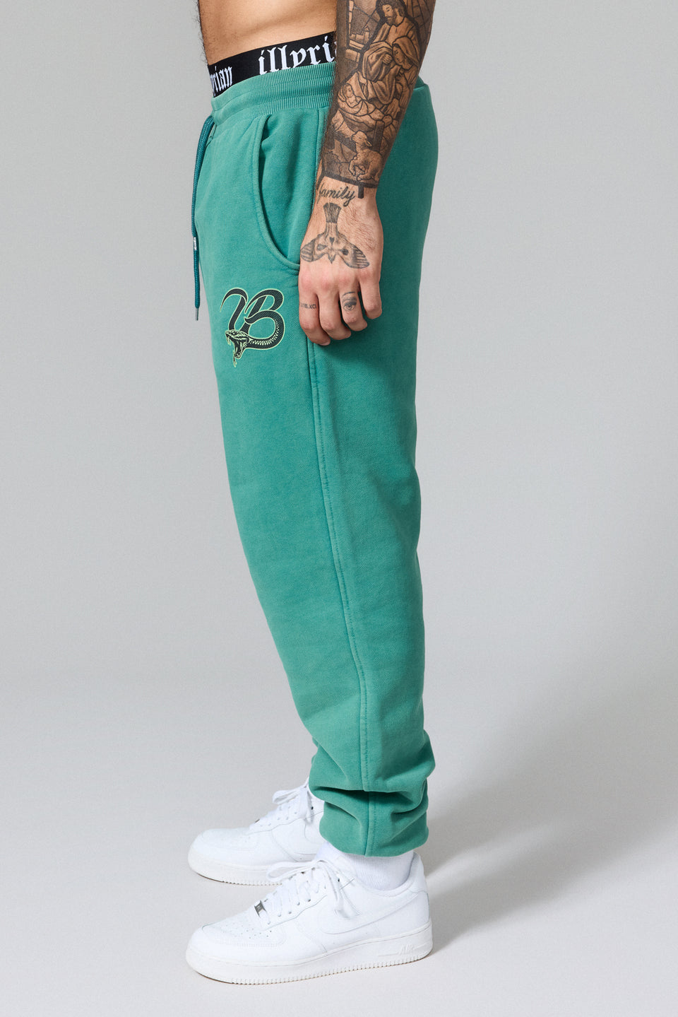 Illyrian Serpent Joggers - Washed Green