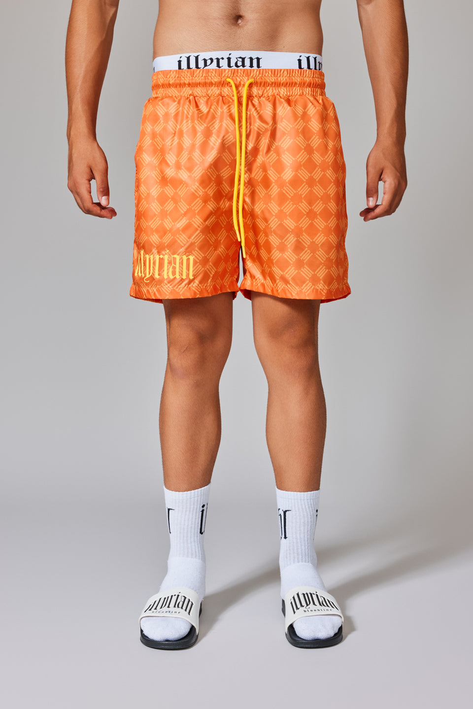 IBL Jacquard Swim Shorts - Orange