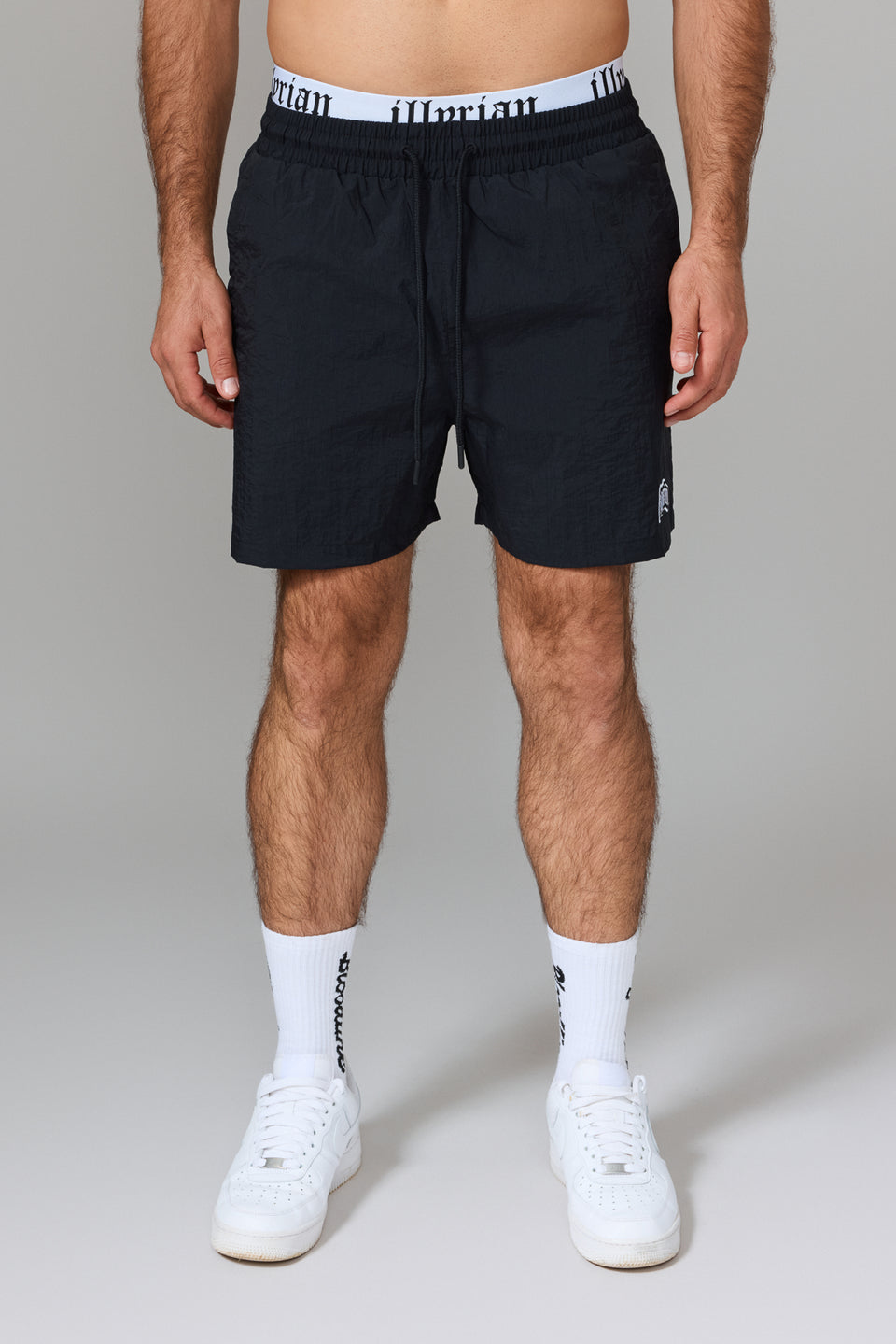 Illyrian TM Nylon Swimshorts - Black