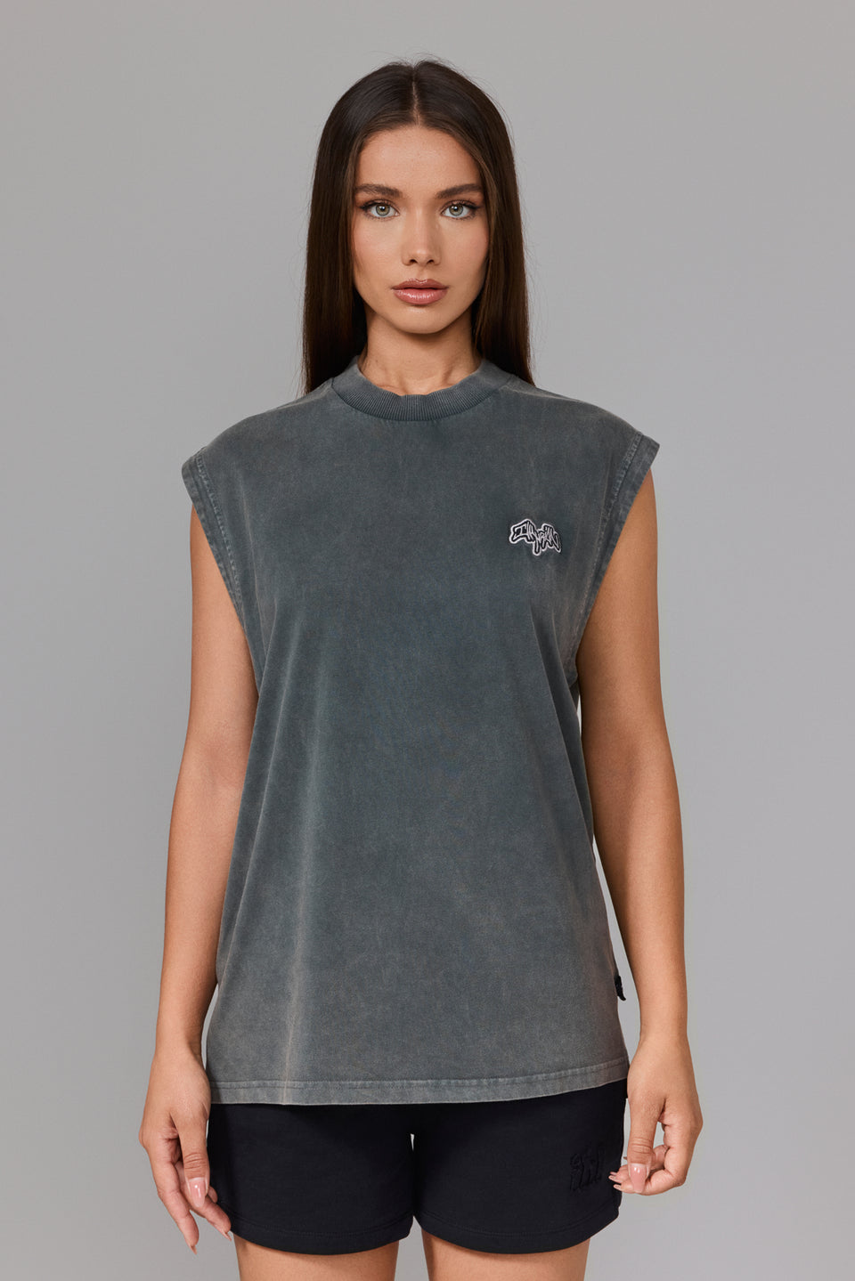 Illyrian TM Tank Top - Washed Grey
